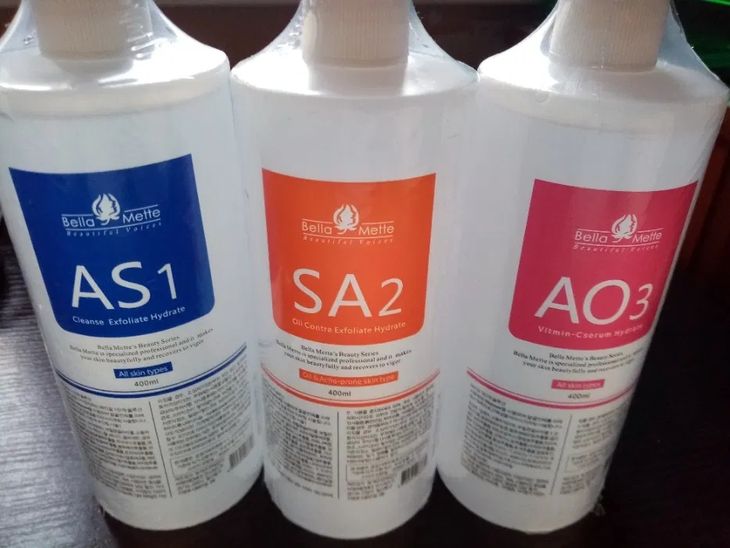 Serum - Płyny do oczyszczania wodorowego AS1 SA2 A03 (Zestaw 3 szt.)