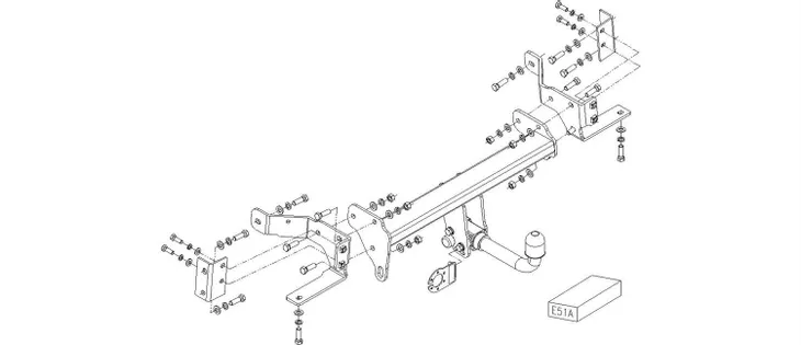 hak-holowniczy-autohak-e-51a-stan-nowy