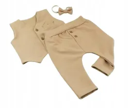 elegancki-bezowy-komplet-dla-chlopca-bawelniany-produkt-polski-r-92