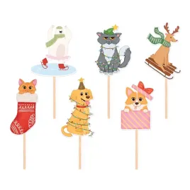 pikery-dekoracyjne-na-tort-babeczki-zwierzaki-6-sztuk-154618