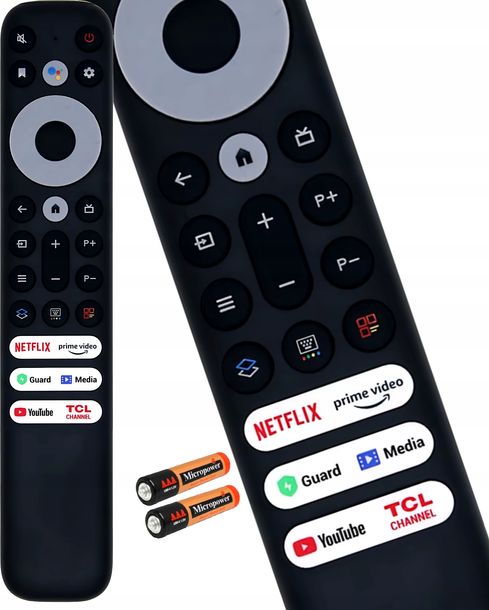 ﻿PILOT DO TELEWIZORÓW TLC ANDROID TV NETFLIX YOUTUBE AMAZON BATERIE GRATIS