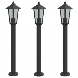 lampy-ogrodowe-na-slupku-3-szt-czarne-80-cm-stal-nierdzewna