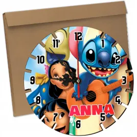 zegar-scienny-dzieciecy-imie-prezent-lilo-i-stich-stitch-kot-mikolaj-swieta