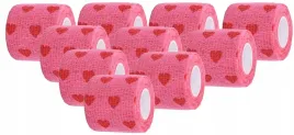 bandaz-kohezyjny-zarys-yellowband-5-cm-x-45-m-rozowy-w-serca-10-szt