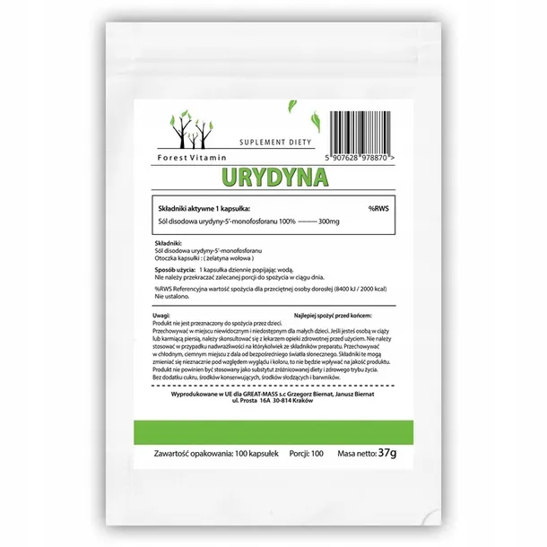 forest-urydyna-ump-100-kaps-alzheimer-mozg-stan-opakowania-oryginalne