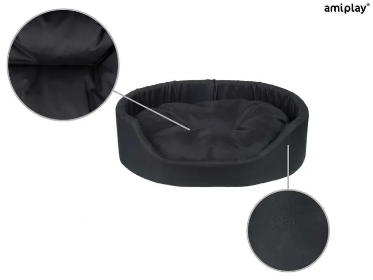 amiplay-legowisko-owalne-basic-xxl-kolor-czarny