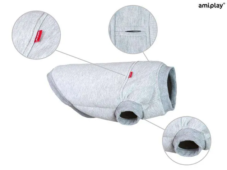 bluza-denver-45-cm-beagle-szara-stan-nowy