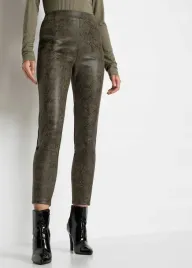 b-p-c-legginsy-oliwkowo-czarne-we-wzor-weza-r-32-34