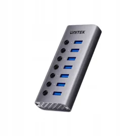 unitek-hub-usb-a-3-0-7w1-5gbps-z-przelacznikami-portow
