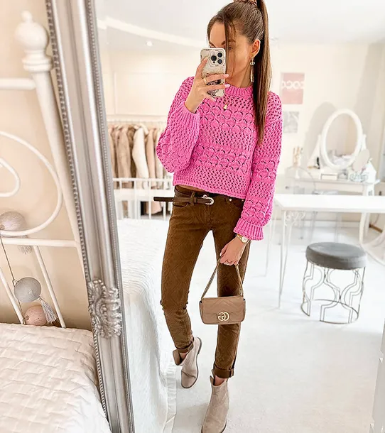 brazowe-spodnie-materialowe-chevrette-rozmiar-28