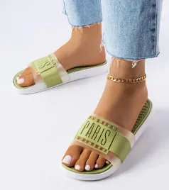zielone-gumowe-klapki-paris