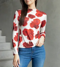 bezowa-bluzka-zdobiona-printem-amaya