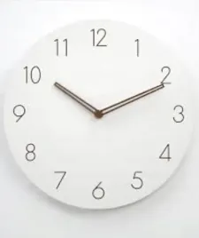 zegar-scienny-drewniany-bialy