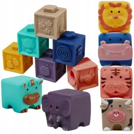 miekkie-kreatywne-klocki-dla-niemowlat-sensoryczne-gryzaki-zwierzatka-12szt