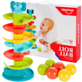 wieza-z-pileczkami-zjezdzalnia-pilek-kulek-slonik-dla-dzieci-kuleczkowa