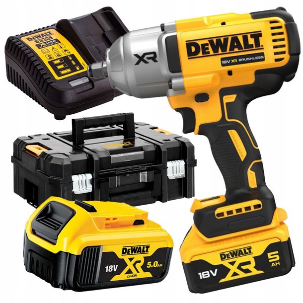 Klucz udarowy Aku DCF899P2 DeWALT 2x5Ah 18V XR 1/2" 3-biegowy 1625Nm-Zdjęcie-0