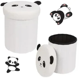 biala-skladana-miekka-pufa-puf-ze-schowkiem-na-zabawki-dla-dzieci-z-panda