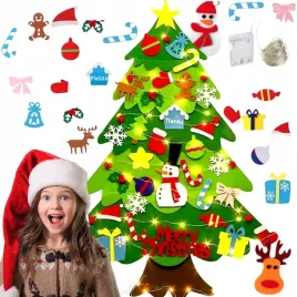 choinka-z-filcu-z-ozdobami-kreatywny-zestaw-diy-32-szt-rzepy-dla-dzieci-led