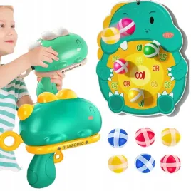 gra-zrecznosciowa-strzelanie-do-celu-na-rzepy-tarcza-dinozaur-pistolet