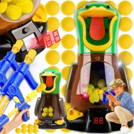 glodna-kaczka-strzelanie-celu-2-pistolety-kulki-zabawkowy-gra-zrecznosciowa