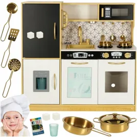 kuchnia-dla-dzieci-drewniana-zlota-led-duza-xxl-z-lodowka-tablica-kredowa