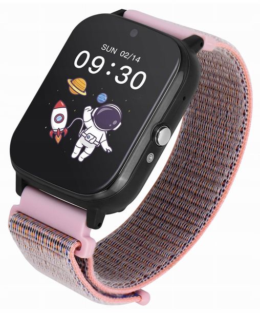 ﻿Smartwatch Garett Kids Tech 4G Różowy Velcro