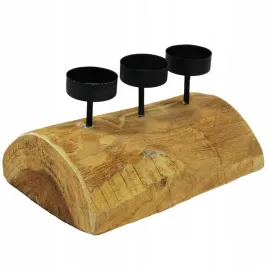 swiecznik-teak-drewniany