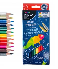 kidea-kredki-trojkatne-12-kolorow-kredka-zlota-i-srebrna