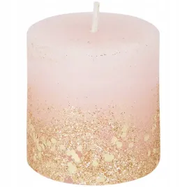 swieczka-rozowa-zloty-brokat
