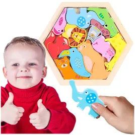 puzzle-kolorowe-drewniane-z-ramka-wzor-zwierzeta