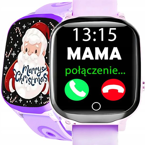 ﻿SMARTWATCH ZEGAREK DLA DZIECI SIM ROZMOWY APARAT GRY TELEFON SZKŁO MENU PL