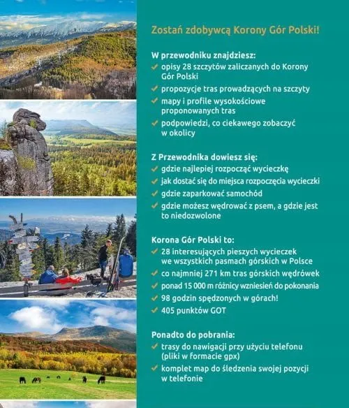 Przewodnik 2025 turystyczny Korona Gór Polski Compass KGP GOT trasy ...