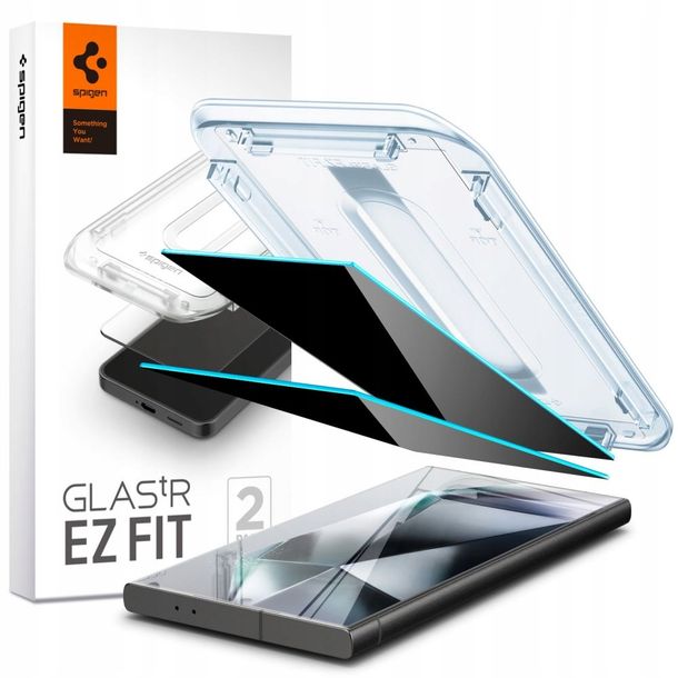 ﻿SZKŁO HARTOWANE SPIGEN GLAS.TR ”EZ FIT” 2-PACK DO GALAXY S24 ULTRA