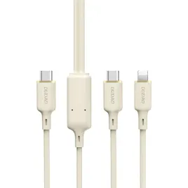 kabel-2w1-dudao-l7sf-usb-c-usb-c-lightning-100w-1-2m-bezowy