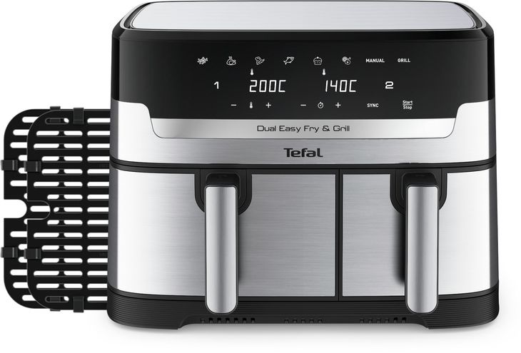 FRYTKOWNICA BEZTŁUSZCZOWA TEFAL EY905D Dual Easy Fry & Grill 2700W 8,3L