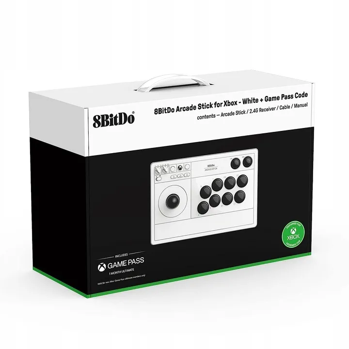 8bitdo-arcade-stick-white-joystick-xbox-one-xors-pc