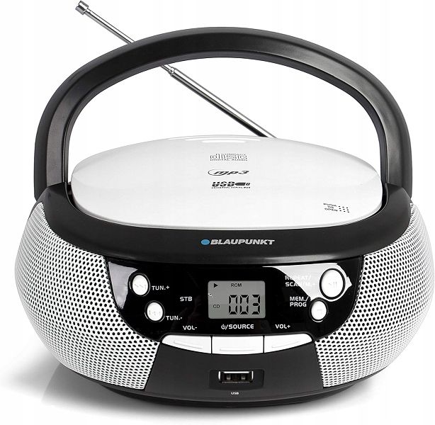 Boombox Radio FM, CD/MP3, USB, Blaupunkt B4 PLL BK (NK)