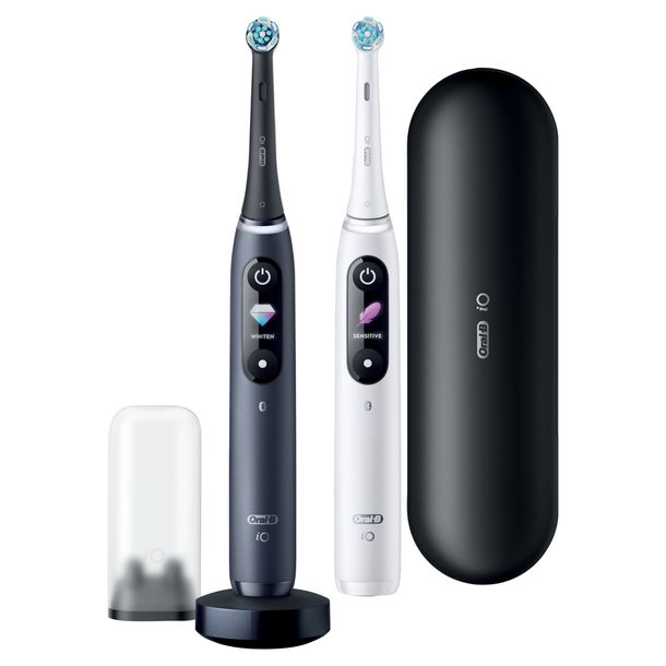 ﻿Zestaw 2szt szczoteczek elektrycznych Oral-B iO 8 Duo Czarna i biała
