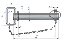 sworzen-zaczepu-z-zawleczka-i-lancuchem-32x165x200-teger