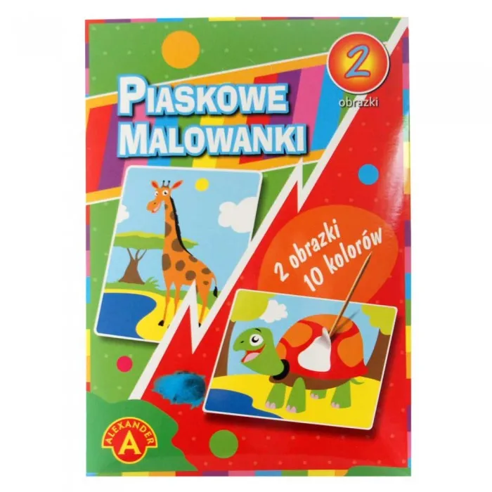malowanka-piaskowa-zyrafa-zolw-stan-nowy