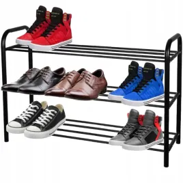 stylowy-regal-czarny-polka-na-buty-3-poziomowa-metalowy
