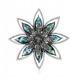 pinets-broszka-kwiat-masa-perlowa-cyrkonie-srebrna
