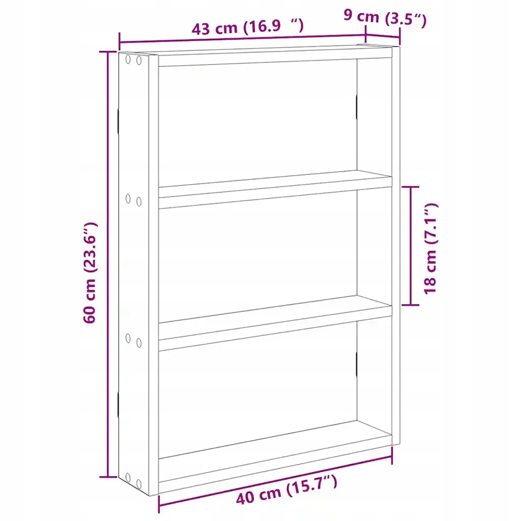 polka-scienna-szary-dab-sonoma-43x9x60-cm-stan-nowy
