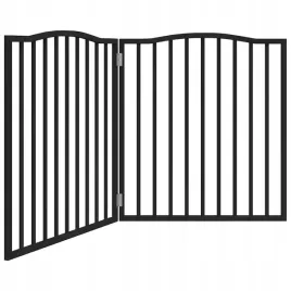 skladana-bramka-dla-psa-2-panele-czarna-160-cm