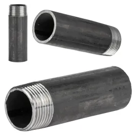 krociec-sztucer-rura-stalowa-czarna-1-gwint-o-1-cal-dn25-dlugosc-100mm