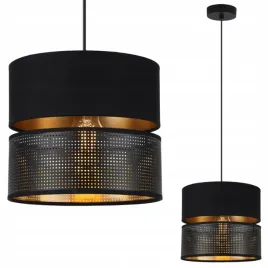 lampa-wiszaca-sufitowa-zyrandol-czarno-zloty-abazur-20cm-do-pokoju-sypialni
