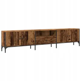 szafka-pod-tv-z-szuflada-stare-drewno-200x25x4
