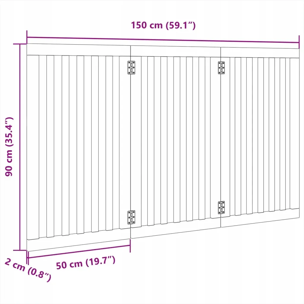 skladana-bramka-zabezpieczajaca-dla-psa-3-panel-stan-nowy