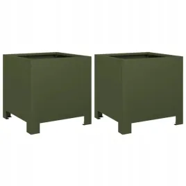 donice-ogrodowe-2-szt-oliwkowozielone-30x30x30