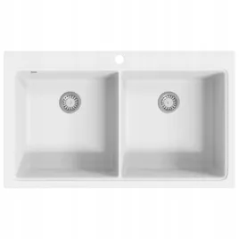 granitowy-dwukomorowy-kremowy-zlewozmywak